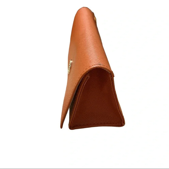 Tory Burch Orange Magnetic Closure Sunglasses Case - Picture 4 of 7